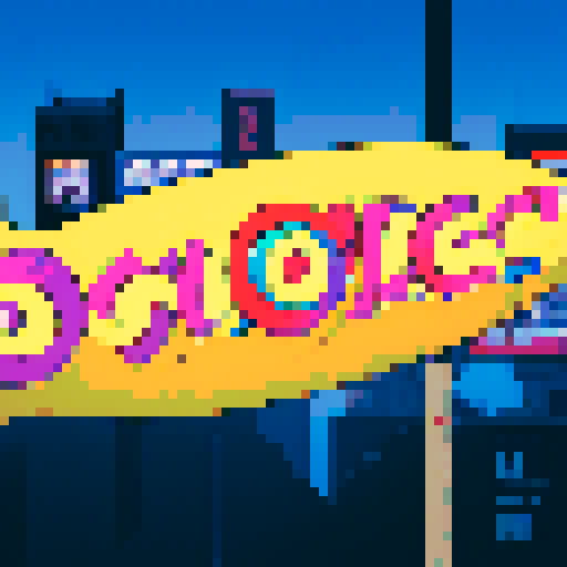 Seinfeld logo, vibrant colors, retro aesthetic, pixelated characters, iconic typography, comic strip style