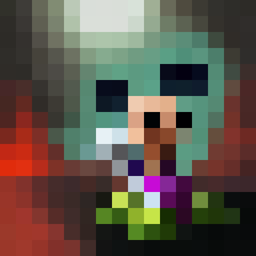 mickey mouse, purple shorts, green gloves, green beanie, smoking joint, game icon, 16x16, pixel art, close up, portrait