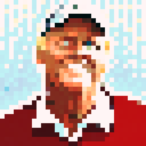 Jack Nicklaus, pro golfer, pixel portrait, game icon, 32x32 pixel art, sRGB, skill art, close up, portrait