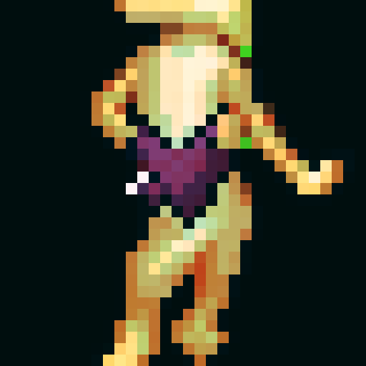 A character sprite in the style of RPG Maker MV of a rabbit furry
