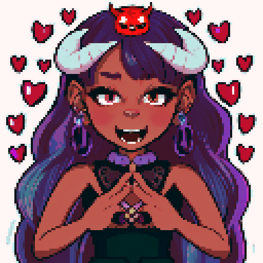 cute, adorable demon with intricate details, Pixar-style, Chibi art