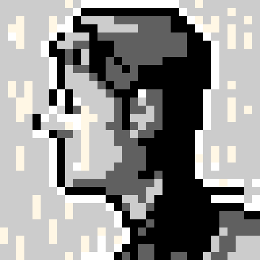 bald white guy, facing right, light gray longsleeve shirt, dark gray pants, black shoes, shiny, shaded, game icon, 32x32 pixel art, sRGB, skill art, close up, portrait, idle animation