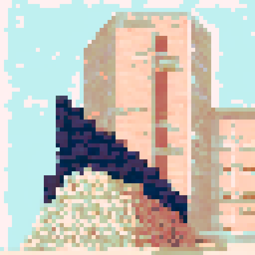 in construction site and moving bricks 