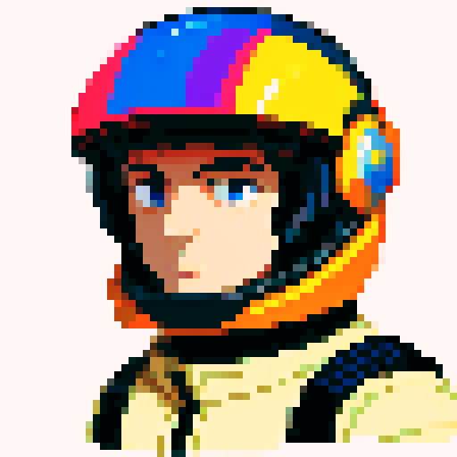 Male Space pilot with helmet 