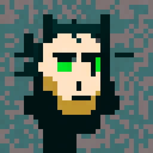 Cryptopunk with horns