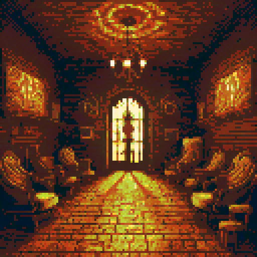 Victorian Clockwork asylum interior 