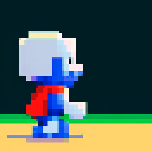 side view, pixel art, Marc Zuckerberg, fighting position, machine learning, magical, sRGB