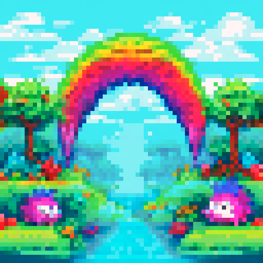 Colorful and playful, a sprite sheet of adorable monsters with big eyes and fluffy fur, each with their own unique shape and vibrant hue, white background. 16x16 style.