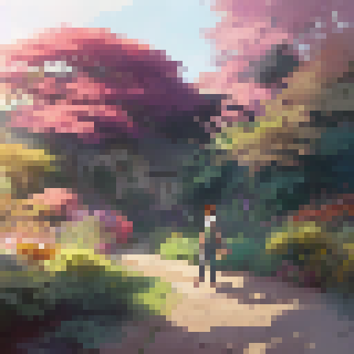 Man chases elusive butterflies amidst an unsightly garden, while the colorful insects flutter away from him, in a high-fidelity digital art style that combines the sharpness of unreal engine with the aesthetic of artgerm, greg rutkowski, and alphonse mucha, using a landscape portrait orientation to capture every minute detail.
