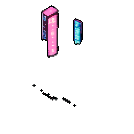 isometric 3D anime girl hovering in street, Japanese cyberpunk, neon lights, futuristic cityscape, dark colors, pixel art