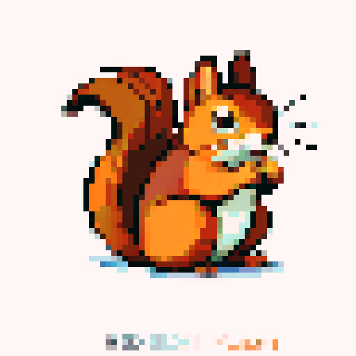 red coloured squirrel