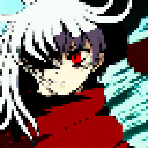 demon slayer, anime style, red and black colors