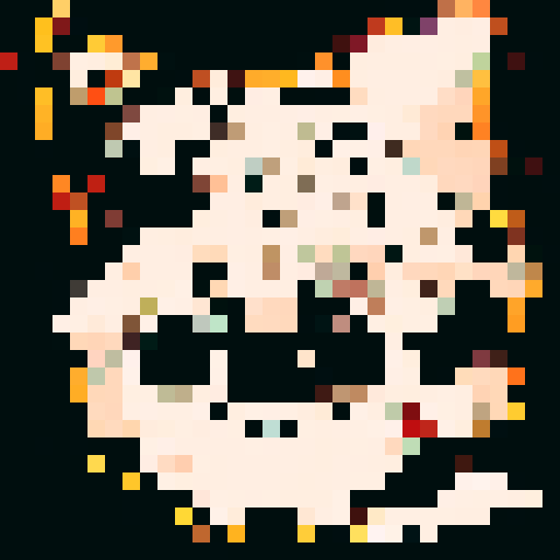 anime style hippo portrait.