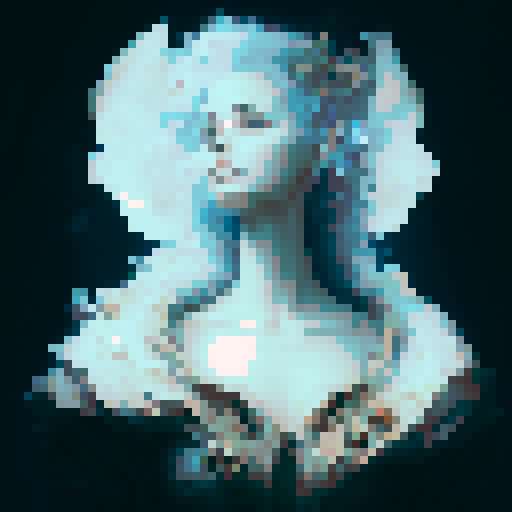 Create a close-up image of a mermaid with a crown in a medieval dark style, with her face partially submerged underwater. Half of her face is above the water's surface, revealing her beautiful features. The crown should have an ethereal, shimmering quality, adding to her majestic presence.