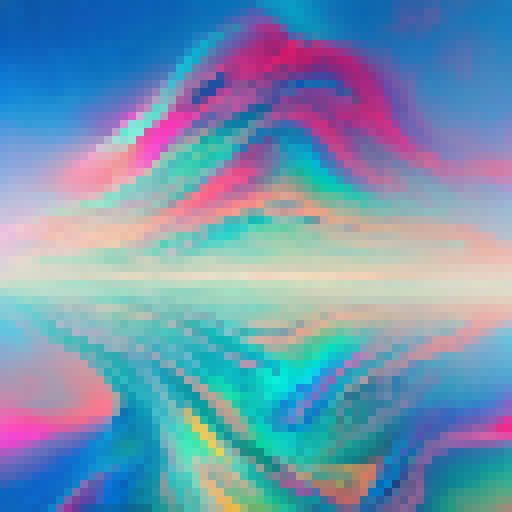 Vibrant, swirling colors collide with surreal, dreamlike imagery in this psychedelic land, beckoning you to explore its trippy, otherworldly landscape portrait.