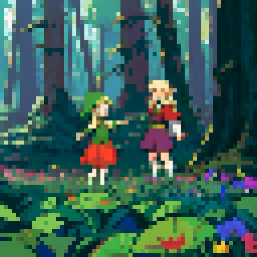 Elf in forest