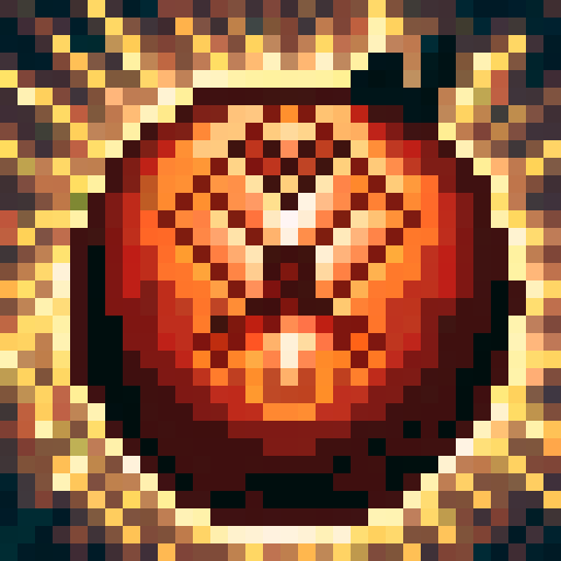 berserk, shades of red, orange and black