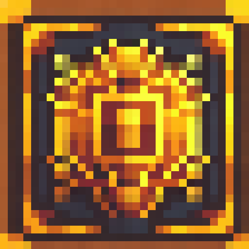 A gleaming crystal shield reflects a fiery dragon's breath in a bold, stylized art nouveau illustration.