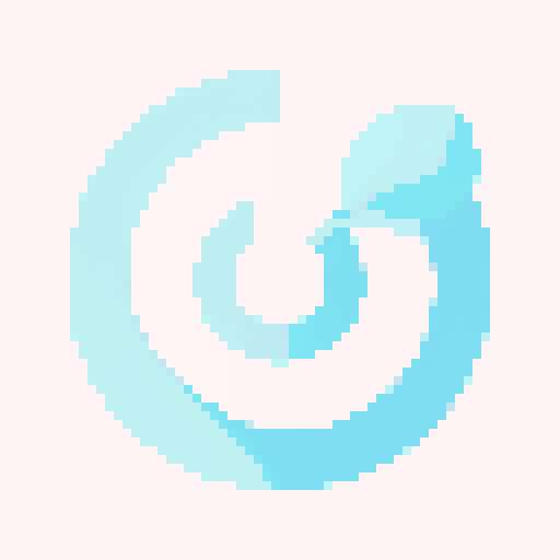 Create a simple and clean icon representing wind magic. The design should be minimalistic and convey the essence of wind and air. Use light colors like white and light blue, and incorporate elements such as swirls, gusts, or feathers. Ensure the icon is easily recognizable and visually appealing.