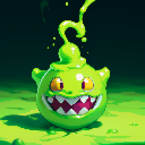 Bouncy slime, slime bouncing, slime splatter