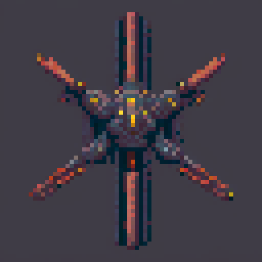 Top down enemy space ship