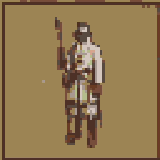 small fantasy icon of ratman archer for use in a fantasy wargame