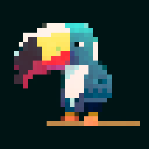 a cute toucan in a tree