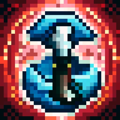 weapon icon, hand holding a sword, silver blade, black background, sword pointing up