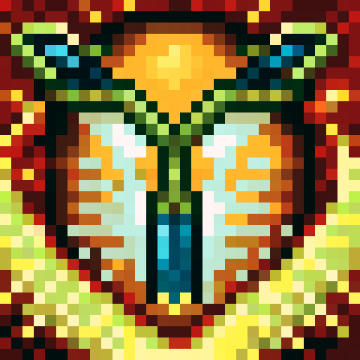 red wolf, sharp open mouth, sparkling eyes, game icon, 32x32 pixel art, sRGB, skill art, close up, portrait, looking left