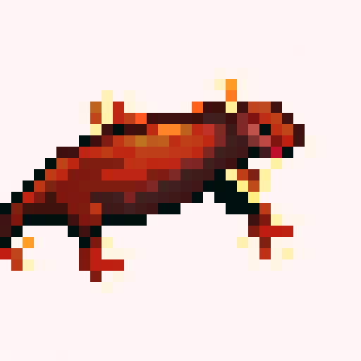 a orange black gecko