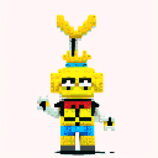 Sponge bob pixel lego 