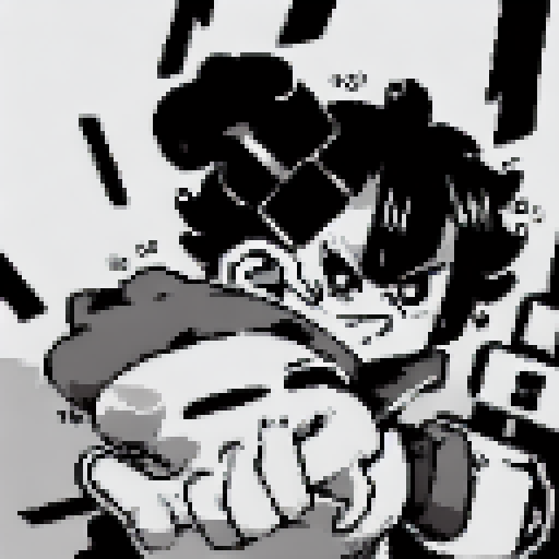 Shadowy rogue lurking in the neon-lit alleyway, sporting Yo-Hokki Style clothing and wielding a blade, ready to strike at any moment.