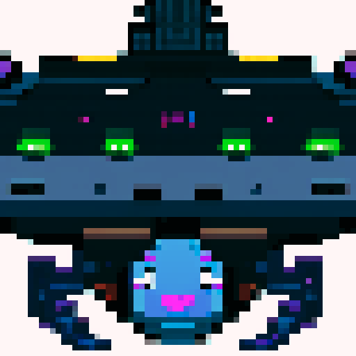 Top down enemy alien spaceships