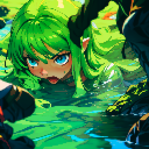 hero sinking into slime