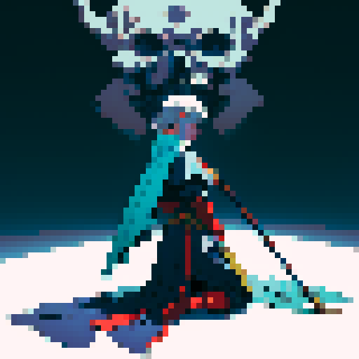 Kneeling and praying headless body