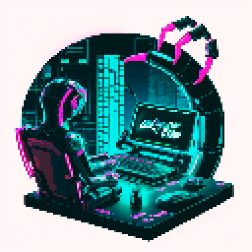 cute cyberpunk scorpion playing computer games, tables with coca cola, scorpion's tail should be fully in the picture, bright yellow and cyan and pink lights