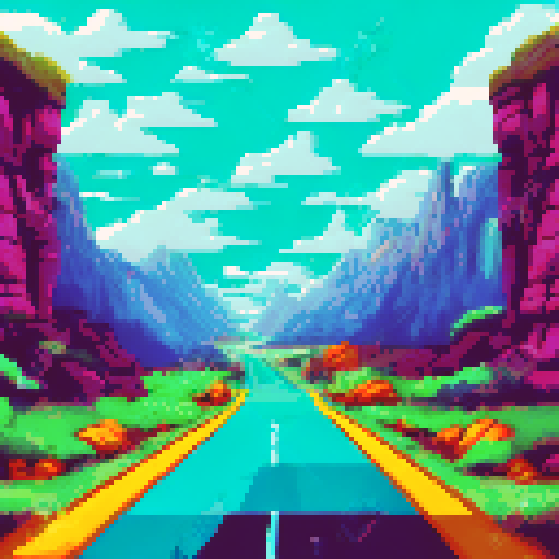 futuristic highway that leads into the
milky way galaxy