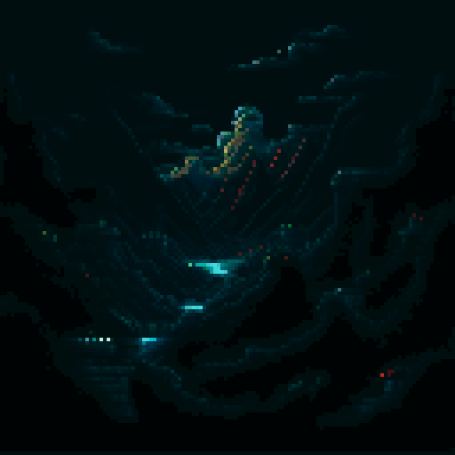 shadows, vibrant colors, sharp edges, sRGB, pixel art, towering mountains, deep valleys, sunlit clouds, cast shadows, dramatic lighting, background, landscape