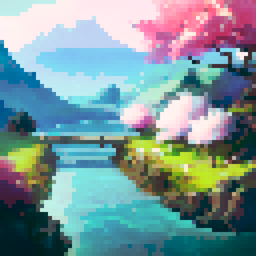 sakura blossoms cherry blossoms trees mountains stunning serene beauty