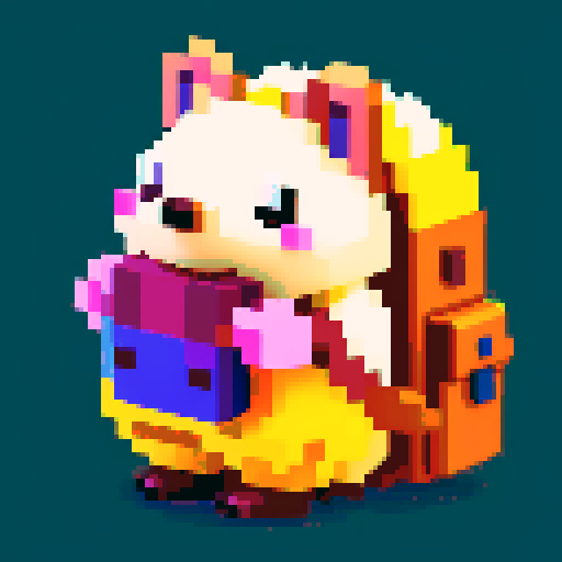 antropomorphic hedgehog with backpack