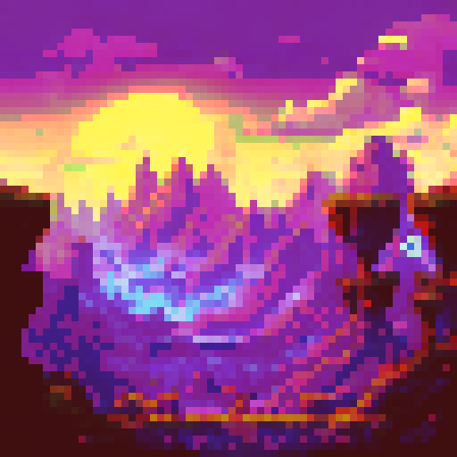 A world full of goblin huts with pointy roofs, and the goblins are grey and have stick weapons. they are smoking on strange long pipes, and mountains are in the background. 