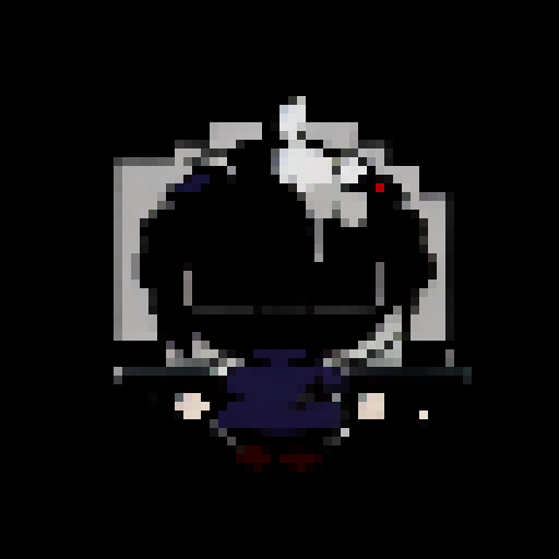 Create this logo in a pixel art style