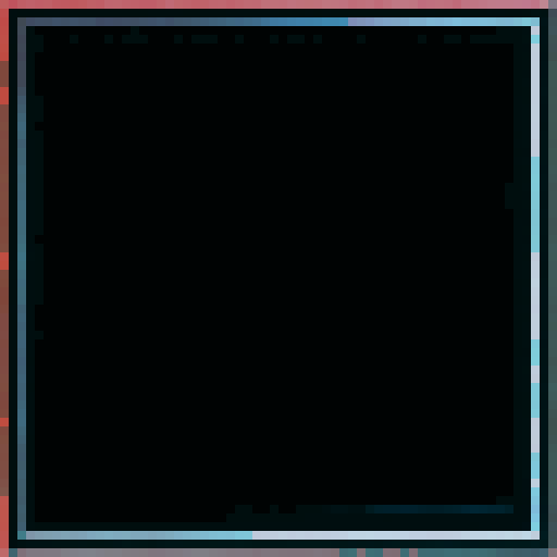 2d, pixel art, detailed border, vibrant background with shades of red and orange