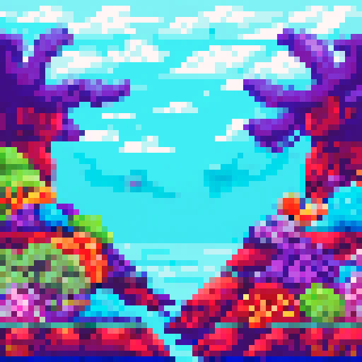 under the sea background with fish, rocks, seaweed and coral. 600x600