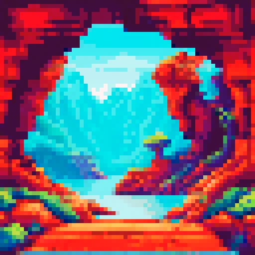 a macaque with no legs standing under a arch with water below in a canyon