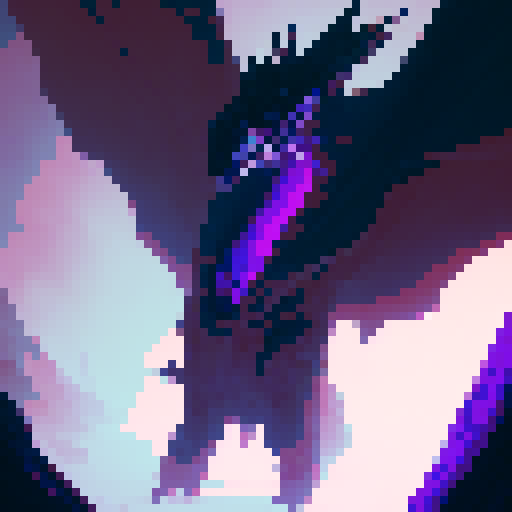 Purple and black dragon wings
