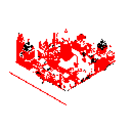 dithered city isometric
