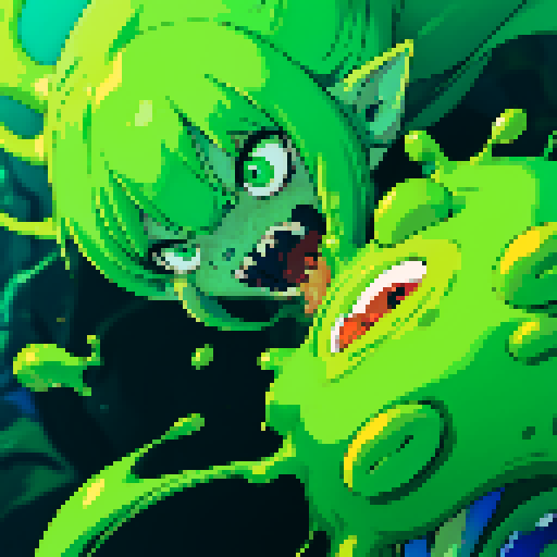 attack animation, slime, goo, ooze
