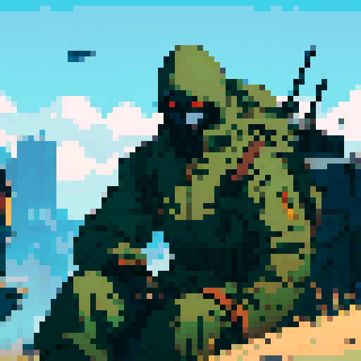 Masked Soldier sleeping on his mech 