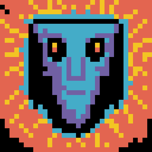 robot, rectangular monitor head, friendly, pixelated eyes, pixelated mouth, space aesthetics, game icon, 32x32 pixel art, sRGB, skill art, close up portrait